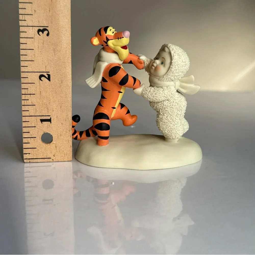 2007 Department 56 Snowbabies "Dancing With Tigger" Figure Cream Orange Figurine - Picture 12 of 16